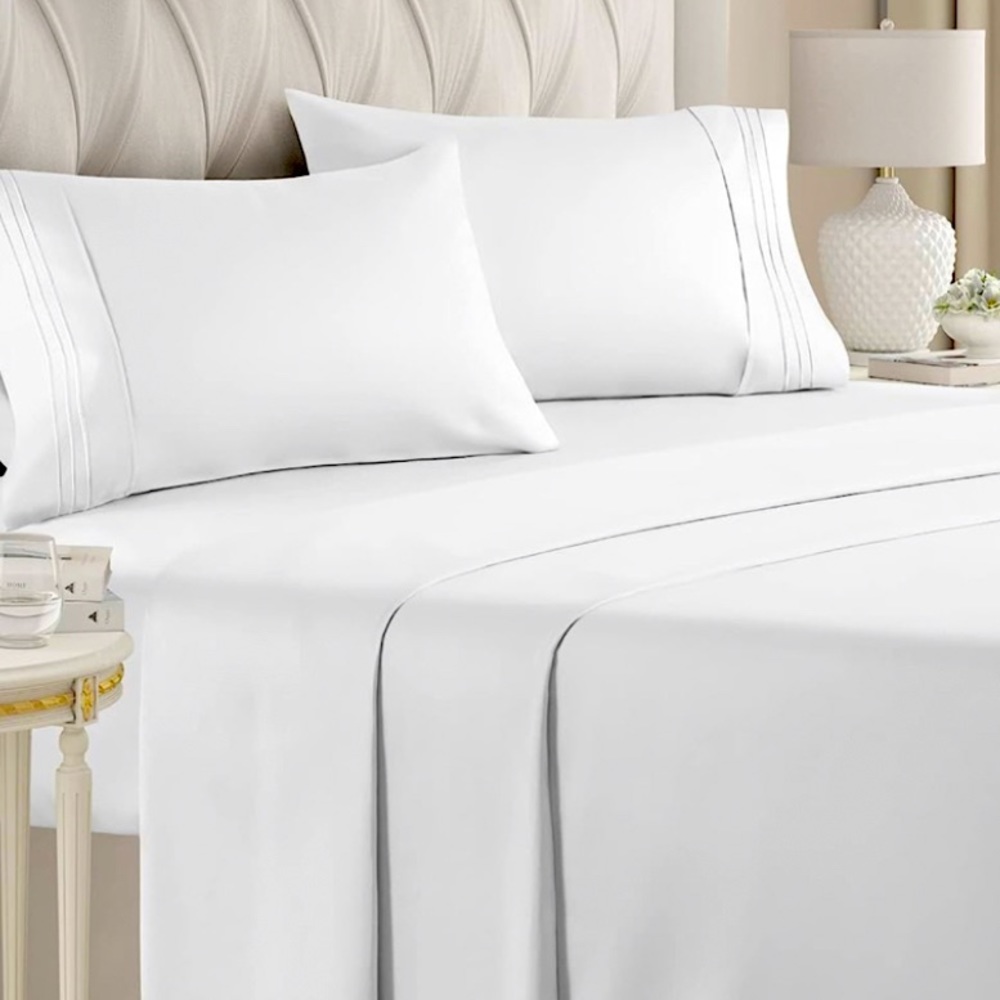 Queen Size Sheet Set - Breathable & Cooling - Hotel Luxury (link in description)